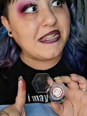 TikTok post by @baberosssss for Adriana Nichole Cosmetics. Caption reads: Magic made by @Adriana Nichole Cosmetics #makeup....