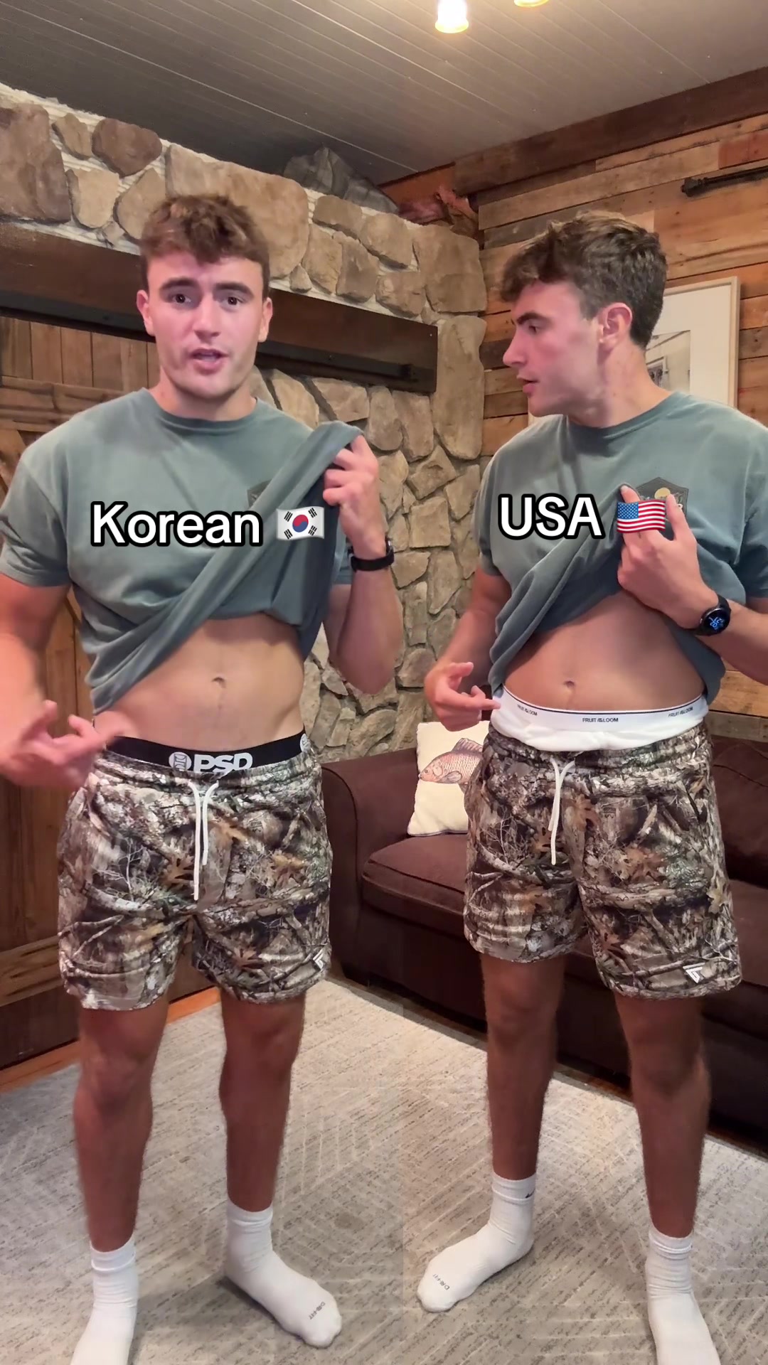 TikTok post by @isaacsshop for Prime Scaffold & Structural Designs Limited. Caption reads: American vs Korean @PSD Underwear #tiktokshop....
