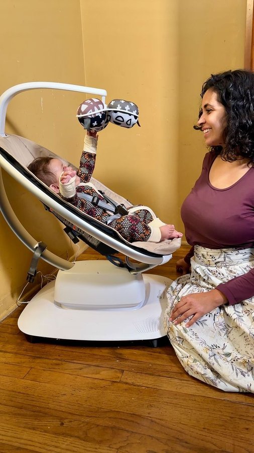 Instagram post by @mamamilestones_ for The Prego Expo. Caption reads: So excited to share the NEW Down To Earth color....