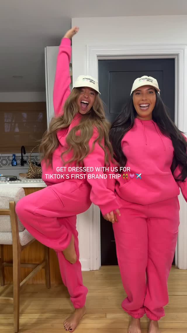 Instagram post by @kaganbrooks for TikTok Shop. Caption reads: Pinch me.. it's happening!! #brandtrip #girlstrip....