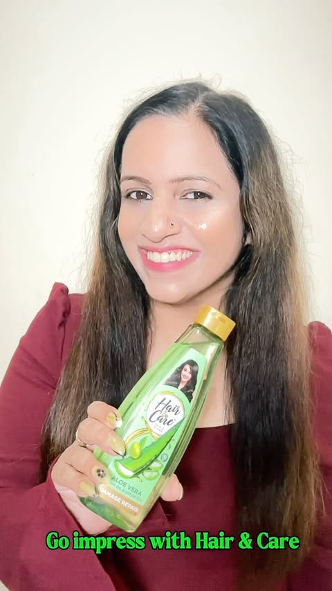 Instagram post by @fashionable_kirti for Hair & Care. Caption reads: [...] #H&C_JAS26 #Silkysmoothhair Hair & Care....