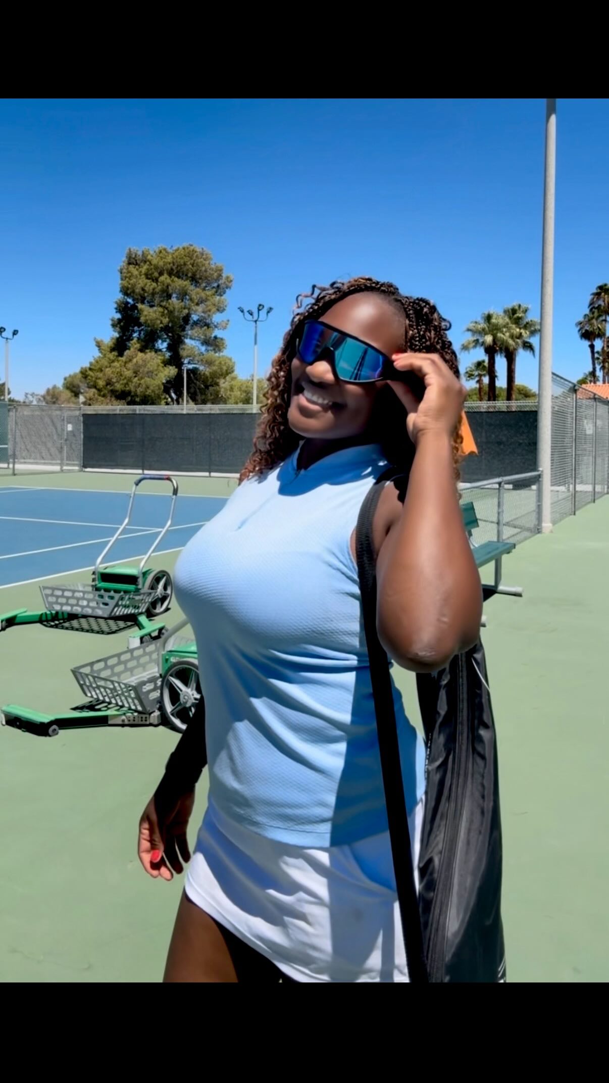 Instagram post by @mama_and_minis_adventures for Lucyd. Caption reads: [...] up my game! Introducing the Reebok by Lucyd....