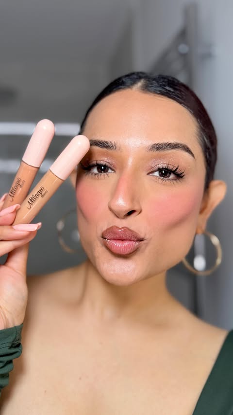 Instagram post by @the_etiquette_rouge for Milagro Beauty. Caption reads: [...] makeup! ✨ Comment LINK for links! Milagro....