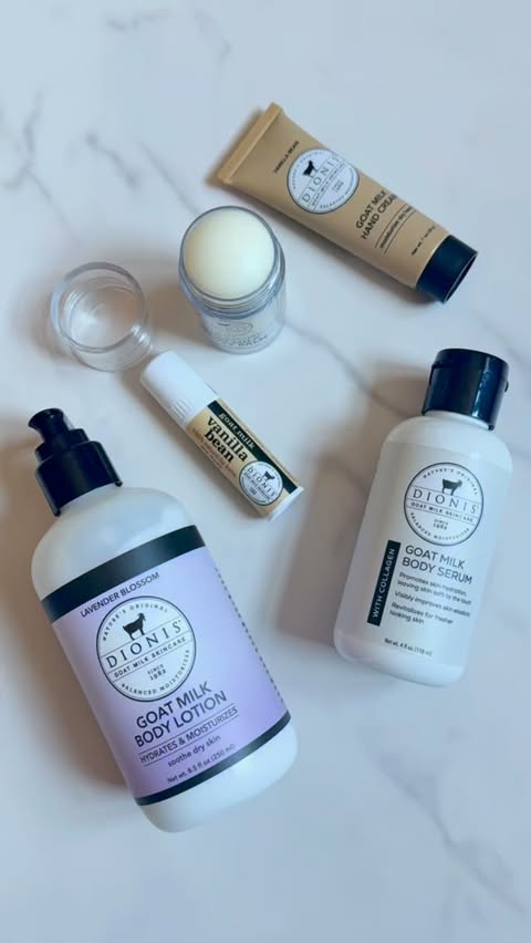 Instagram post by @lovetoreviewbykristen for Dionis Goat Milk Skincare. Caption reads: ❄️Winter hands who?❄️ Say hello to soft, smooth,....