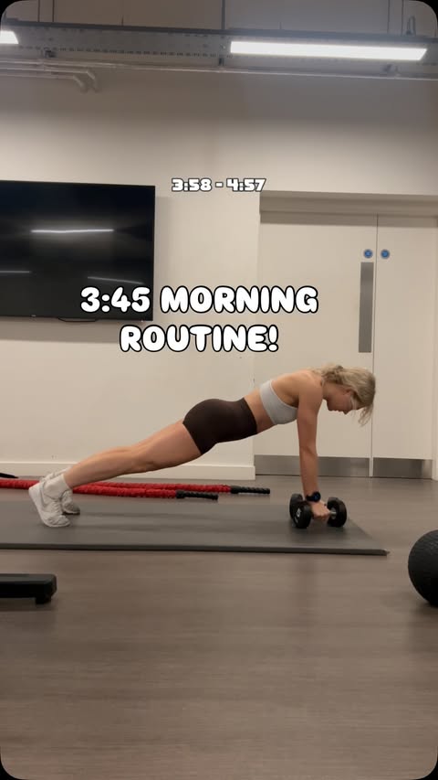 Instagram post by @nls_active for Veloforte. Caption reads: 3:45 morning routine before my little girl wakes....