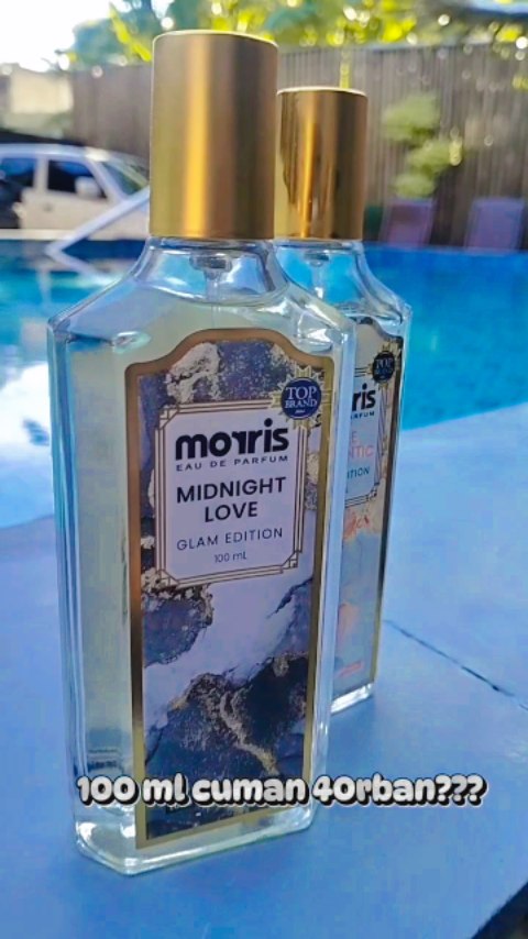 Instagram post by @aristaogans for Morris Indonesia. Caption reads: Parfum terrrrrkecintaankuu @morrisindonesia !!....