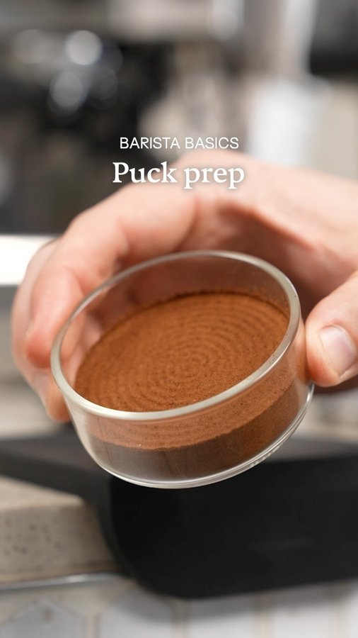 Instagram post by @goldenbrown.coffee for Subminimal. Caption reads: [...] can’t ignore puck prep. 

Using the....