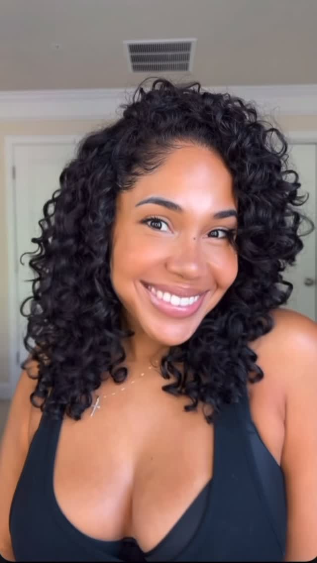 Instagram post by @thefunnymomma for Pattern. Caption reads: I am OBSESSED! @patternbeauty you owe me NOTHING!....