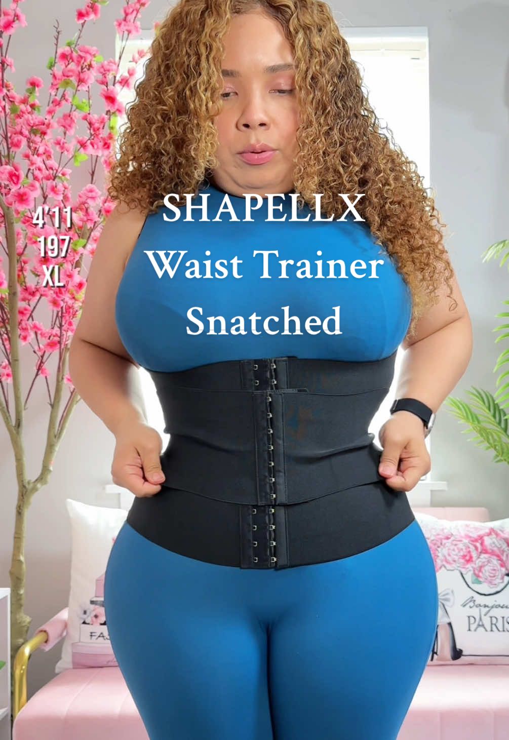 TikTok post by @cardis.ego for Shapellx. Caption reads: Waist Trainer @Shapellxofficial gets you....
