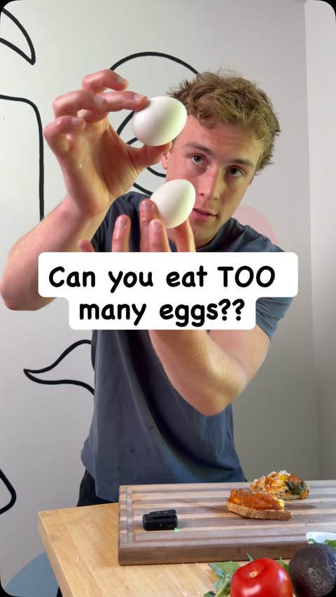 Instagram post by @overall.eats for Eggland's Best. Caption reads: [...] a LOT of eggs (8 a day usually),....