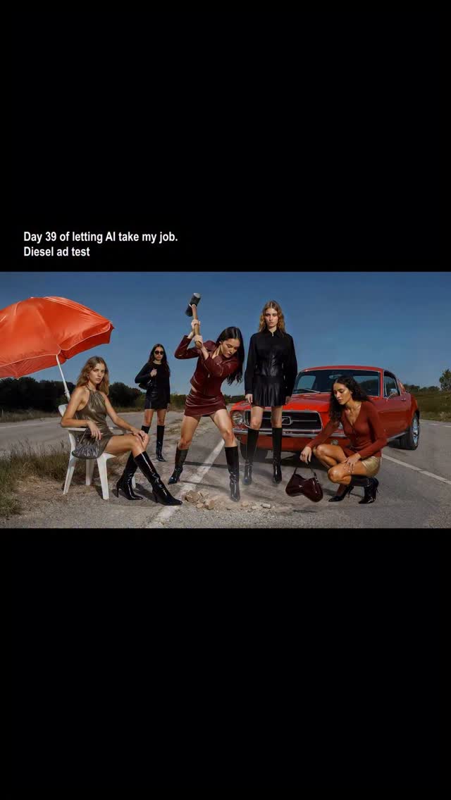 Instagram post by @ilianzut for Diesel. Caption reads: @diesel ad test.
-
-
-
-
-
-
-
#ai #art #chatgpt....