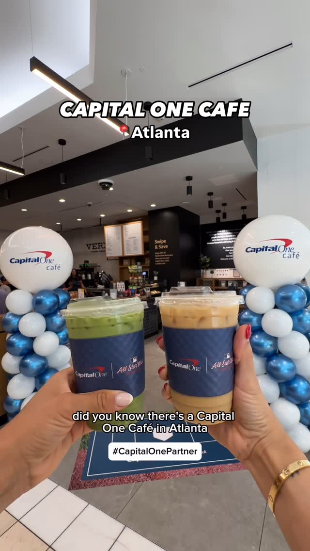 Instagram post by @thecaroandtina for Capital One. Caption reads: MLB All-Star Week at @capitalonecafe ⚾....