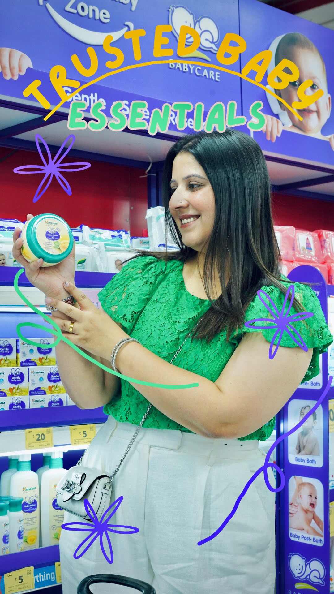 Instagram post by @droolingdoll for Himalaya Babycare. Caption reads: #Ad
 Sunday restock, baby-style!

From lotion to....