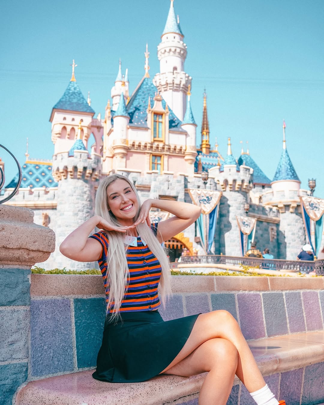 Instagram post by @noellefoley for Visit Anaheim. Caption reads: Sensory Friendly Tips when visiting....