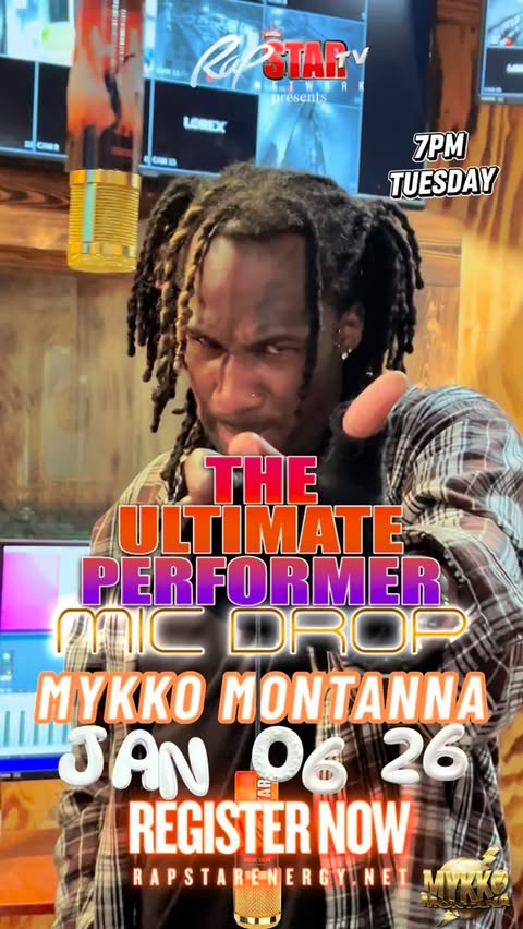 Instagram post by @theroyalumbrellaevents for Rapstar Energy. Caption reads: [...] HELP THIS VIDEO GO #VIRAL powered by....