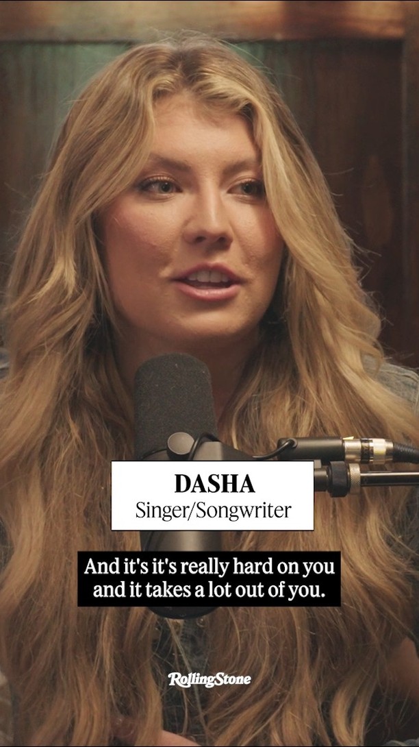 Instagram post by @dashamusic for Rolling Stone. Caption reads: “You’re slutty” and “You should go to hell” are....