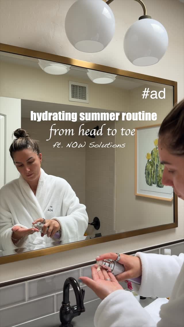 Instagram post by @adaatude for Now Foods. Caption reads: #ad sharing a self care routine featuring some of....
