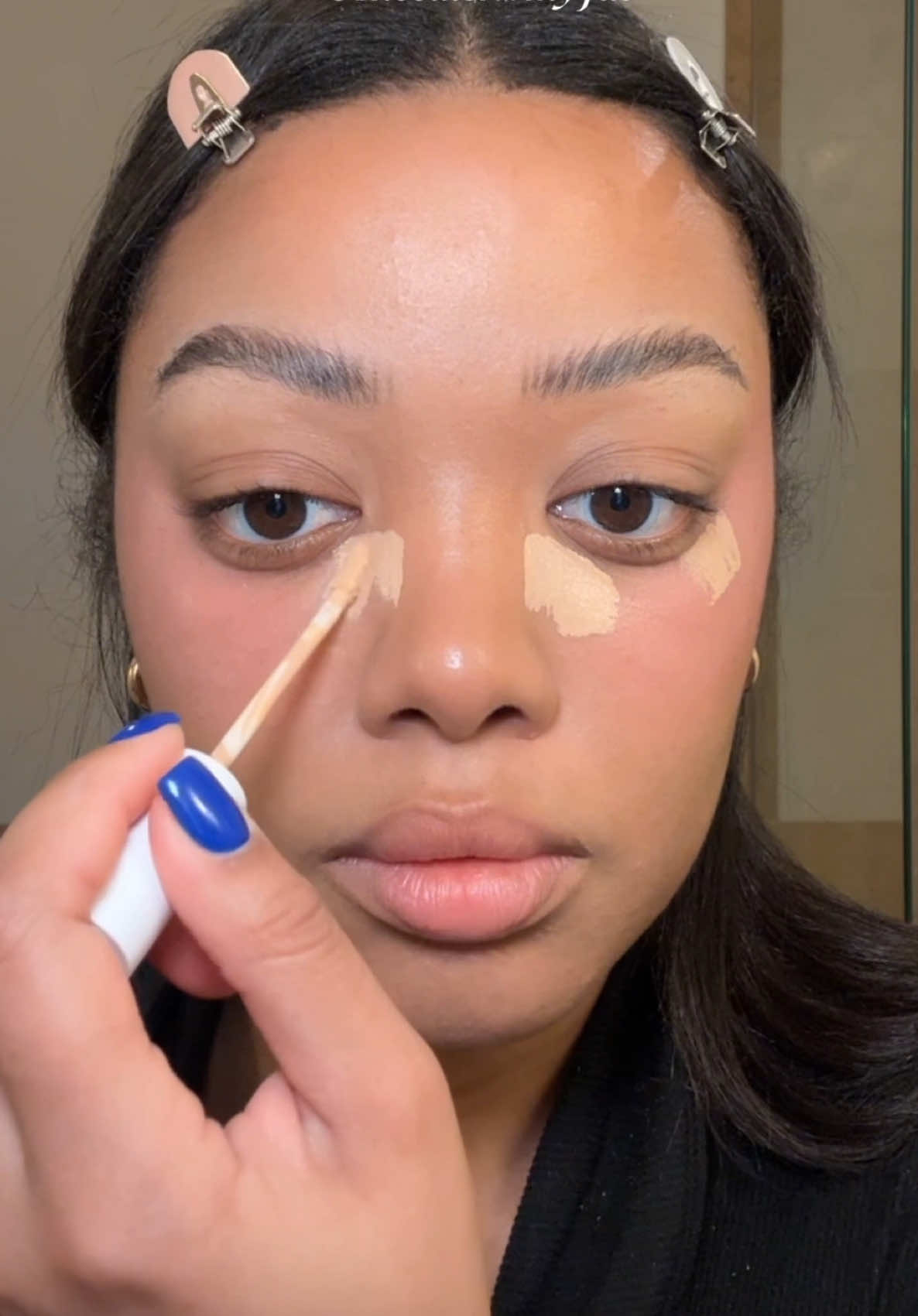 TikTok post by @faithmonethill for Danessa Myricks Beauty. Caption reads: my everyday makeup routine 🩷 I’ve been loving....