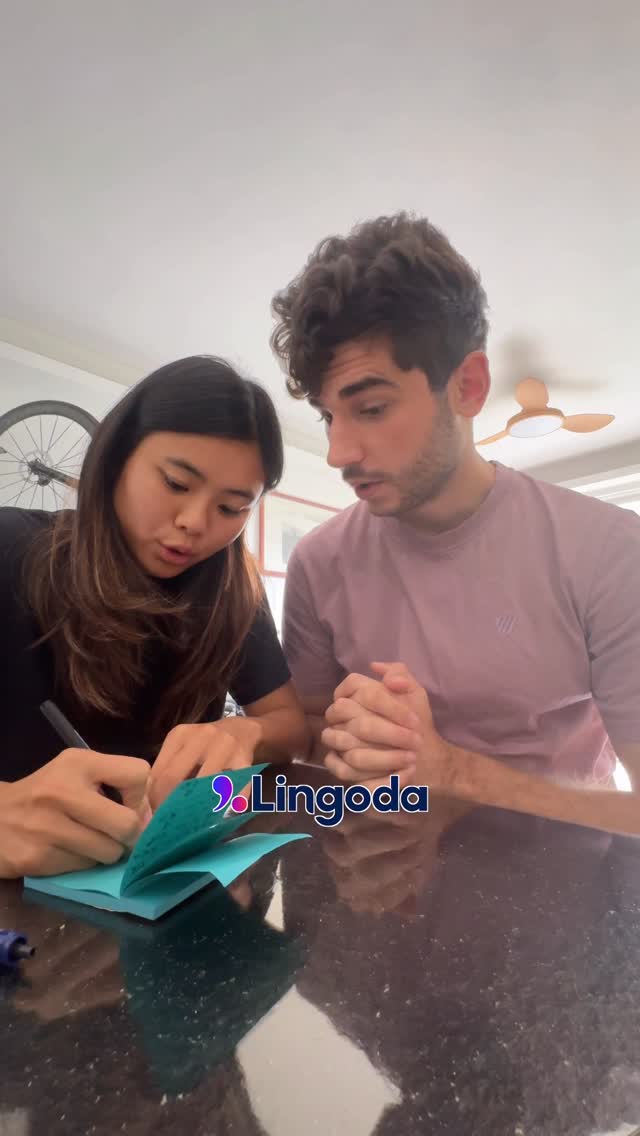 Instagram post by @cheri2222 for Lingoda. Caption reads: [...] link in my bio and use code CHERI50 on....