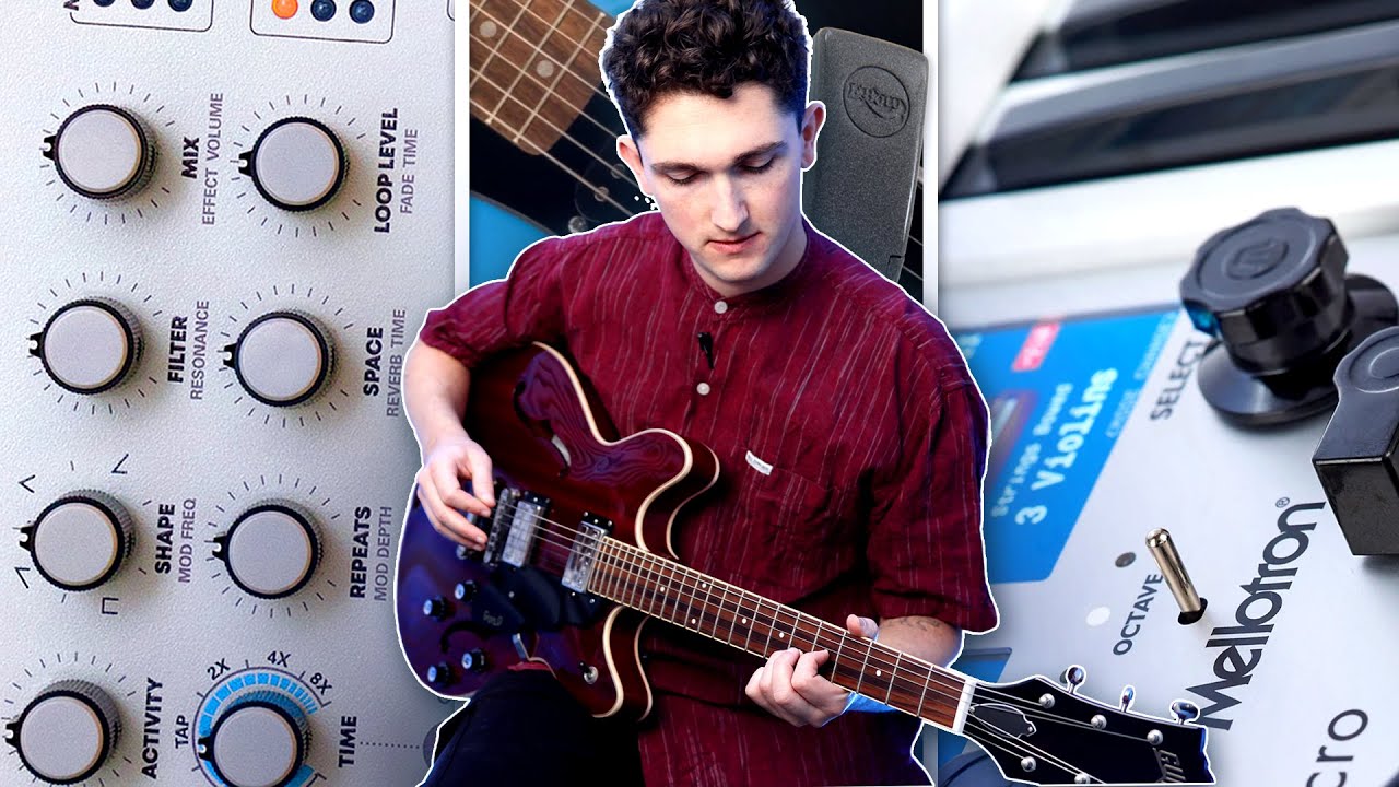 YouTube post by @DavidBennettPiano for Reverb. Caption reads: 3 bits of gear I use on EVERY song.