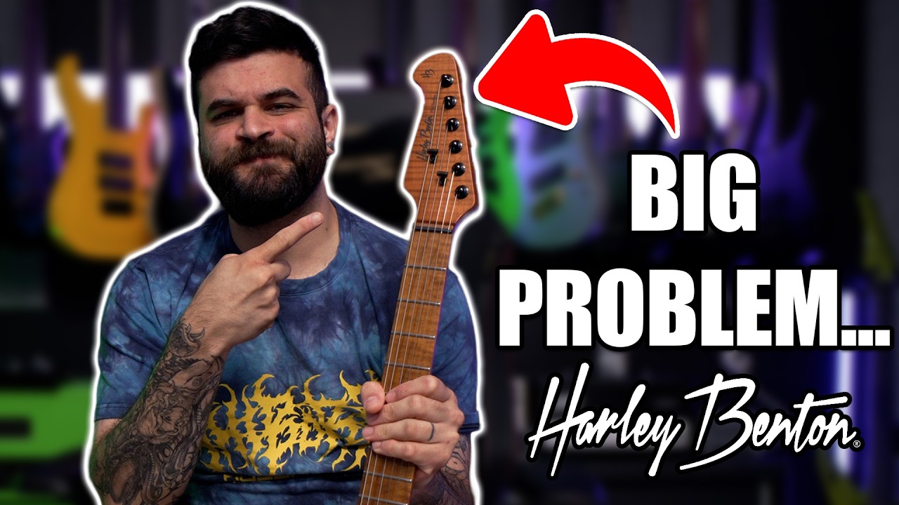 YouTube post by @BaenaCarcosa for Thomann. Caption reads: THE HARLEY BENTON SITUATION JUST GOT WORSE....