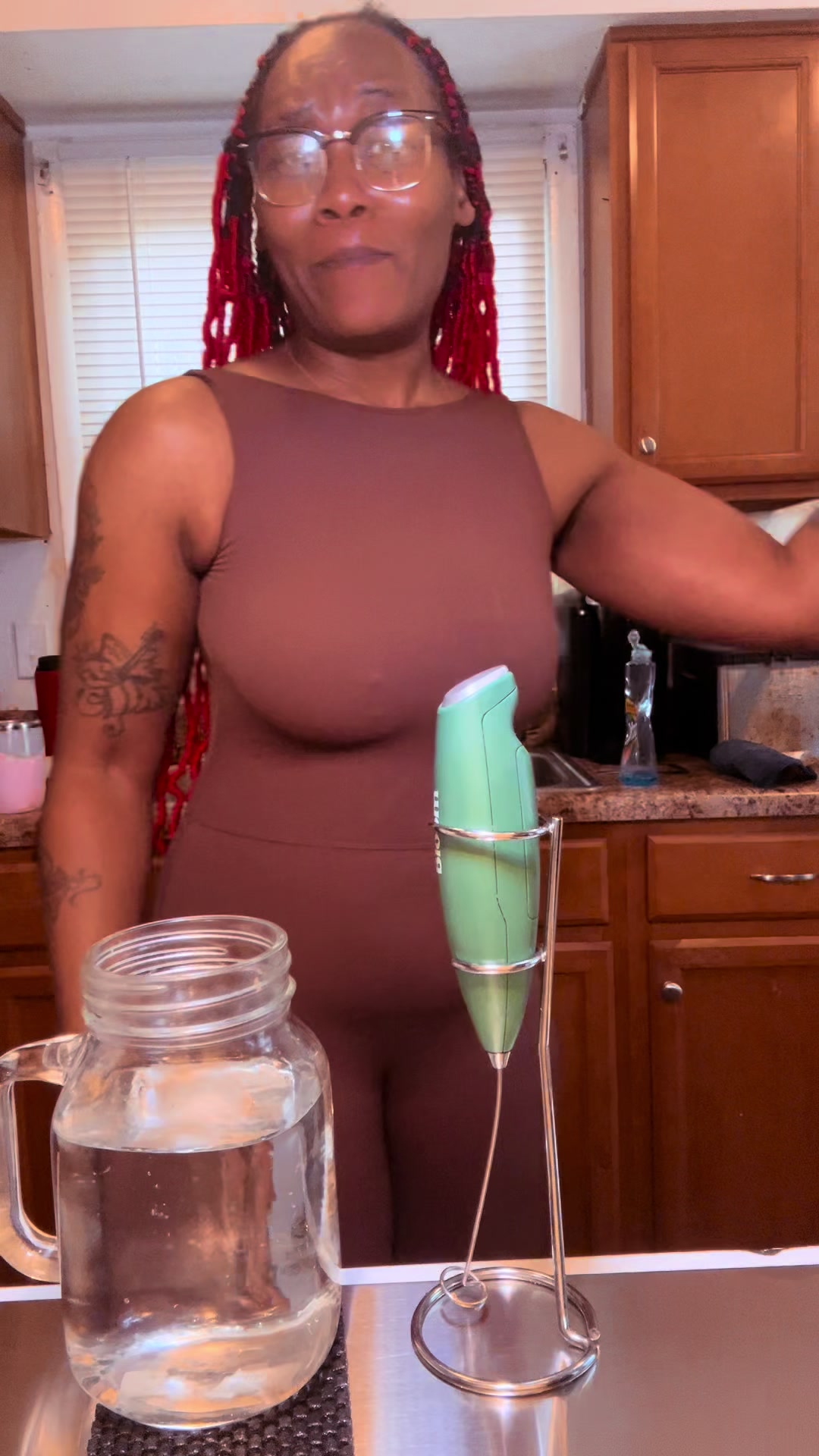 TikTok post by @slim2dathickz for Milamend. Caption reads: @Milamend #supplementsthatwork #women#pcos.
