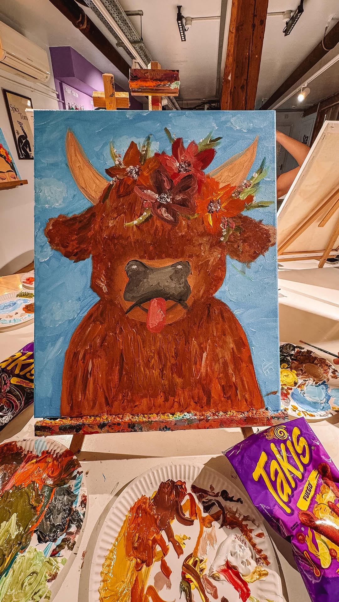 Instagram post by @ellierosetyrrell for Takis. Caption reads: ad. @takisgb challenged me to ignite a little fun....