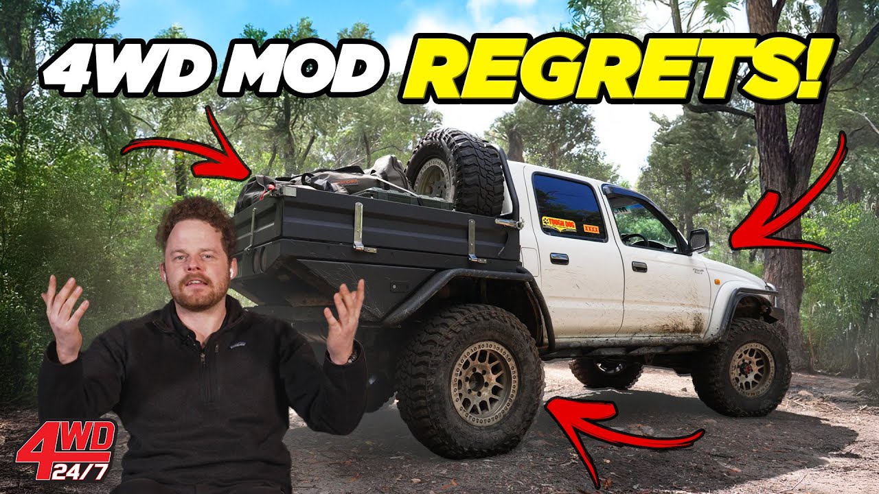 YouTube post by @4WD247 for Dometic. Caption reads: WE WASTED $1000s... 4WDs and mods we regret +....