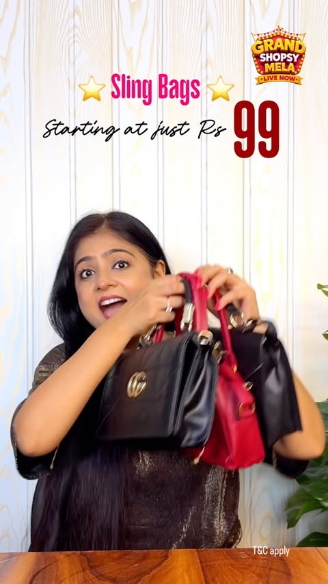 Instagram post by @jinita_sanghvi for Shopsy. Caption reads: [...] 👀👜 I had to show you these! Grand Shopsy....