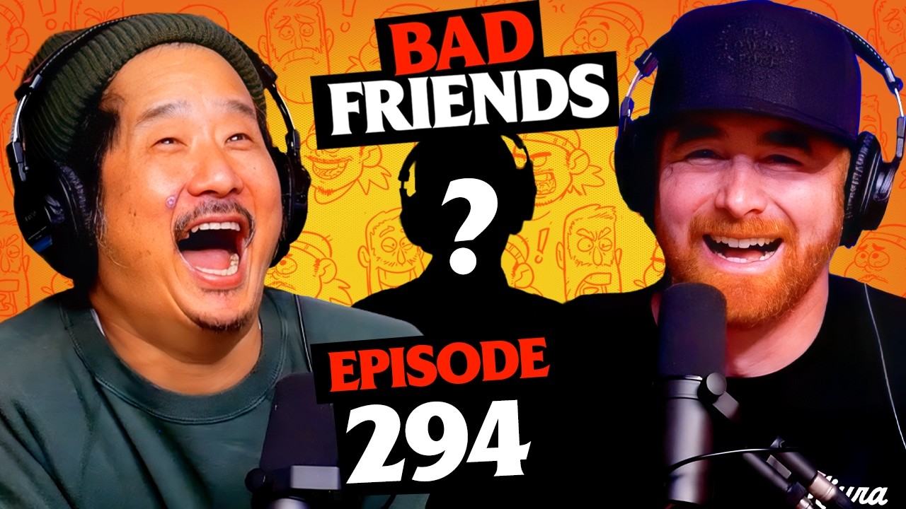 YouTube post by @BadFriends for SimpliSafe. Caption reads: Fancy's Replacement | Ep 294 | Bad Friends.