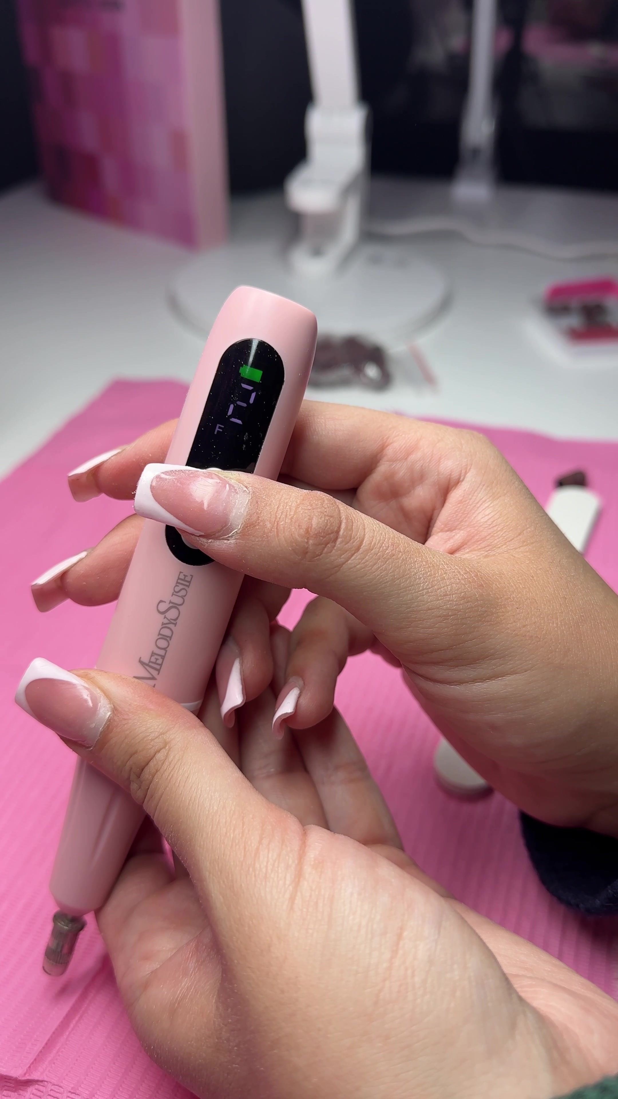 TikTok post by @nails.nela for MelodySusie. Caption reads: mani time 🫶🏻 #nails #nailinspo #melodysusie....