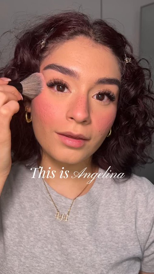 Instagram post by @angelinamrivera for Ciele Cosmetics. Caption reads: #AD POV: you find your next big beauty obsession…....