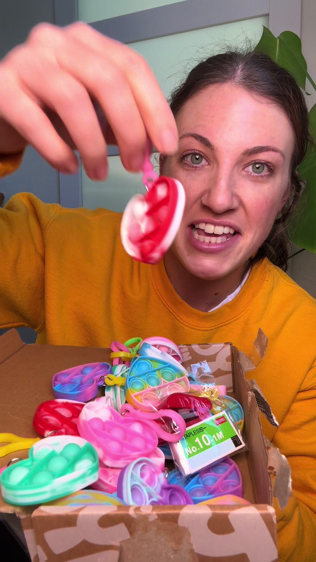 TikTok post by @lo_garrison for Joyfy. Caption reads: [...] is handing out on Valentine’s Day! @Joyfy-US....