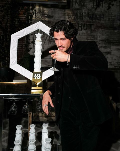 Instagram post by @gavinleatherwood for Belvedere Vodka. Caption reads: Cheers to an incredible night celebrating It’s....