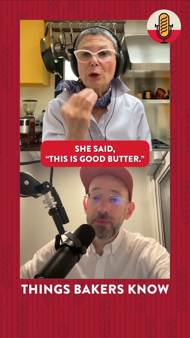 Instagram post by @doriegreenspan for King Arthur Baking Company. Caption reads: Listeners are LOVING the season 2 premiere of....