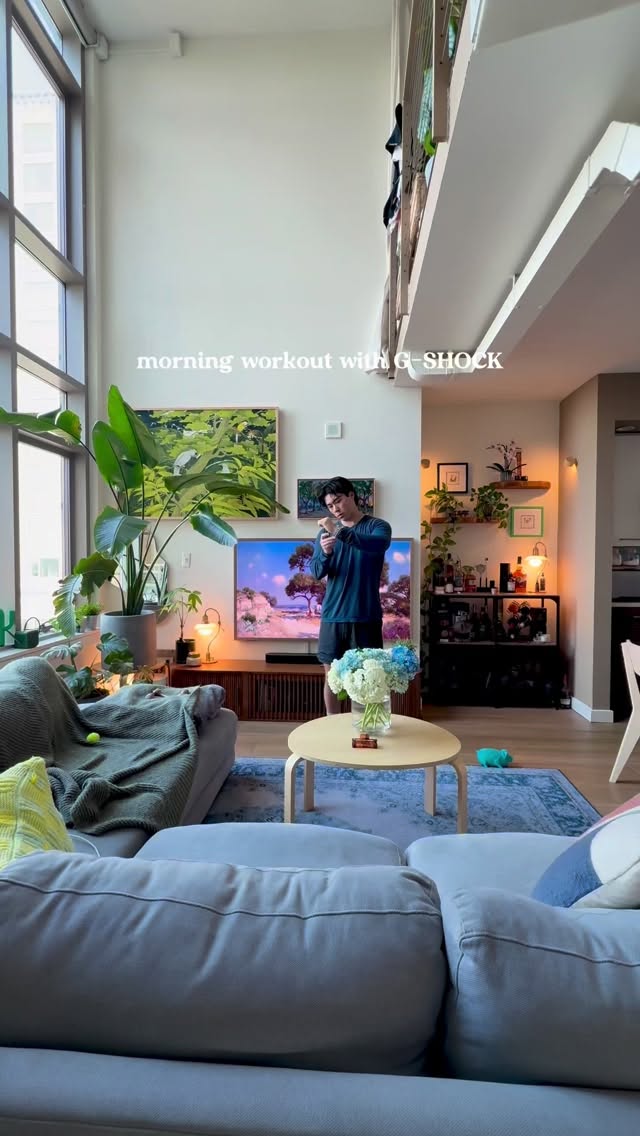 Instagram post by @youngnagisa for G-SHOCK. Caption reads: Making time for the things that matter....