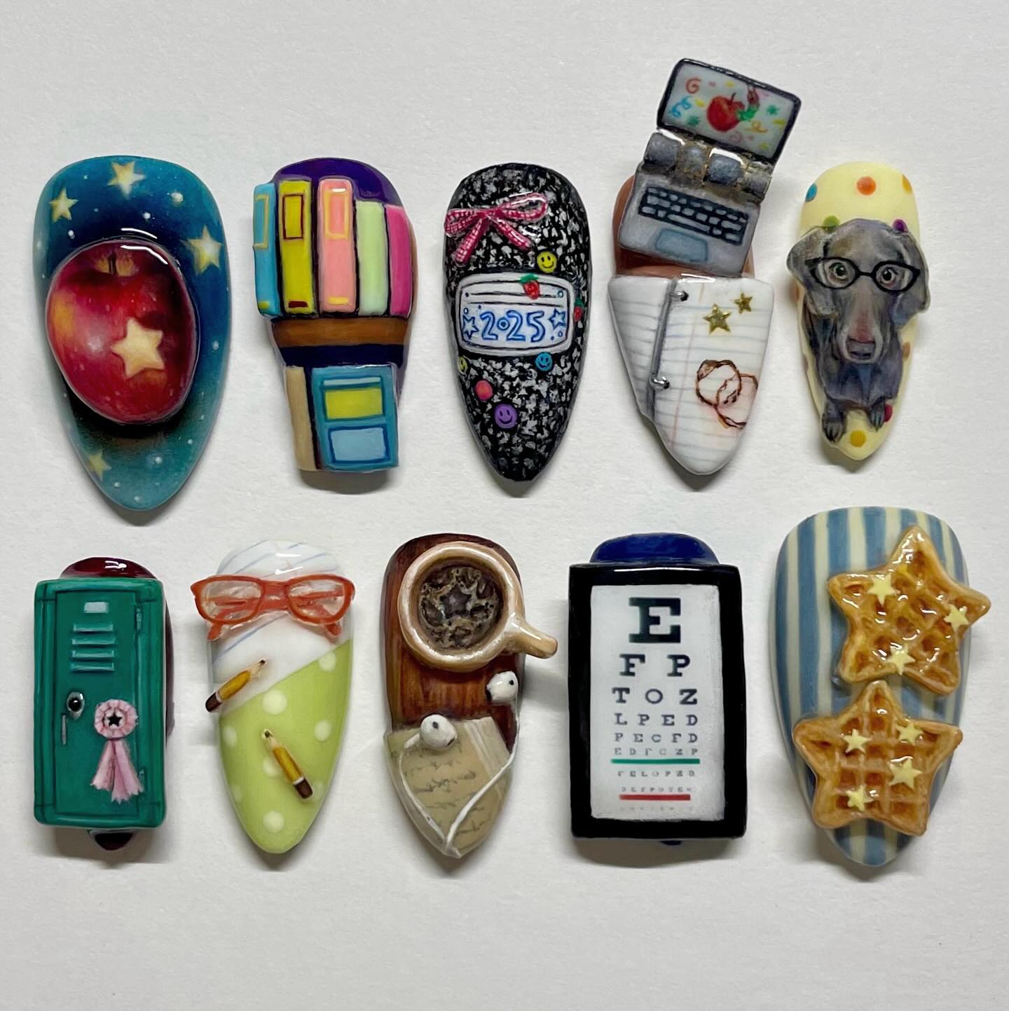 Instagram post by @allycoolcattt for Warby Parker. Caption reads: back to school set ⭐️📓📚🍎👓
-
it’s that time of....