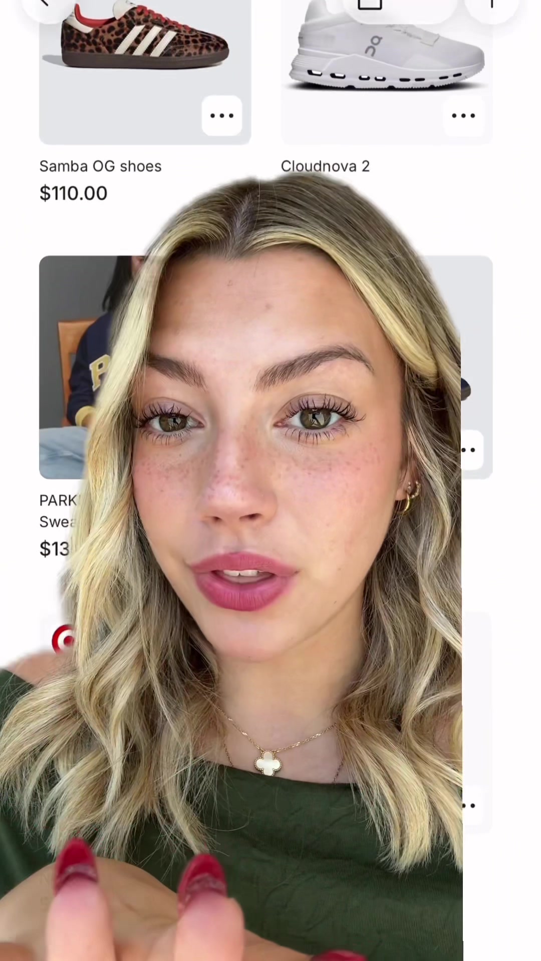 TikTok post by @itssissysheridan for GoWish. Caption reads: Ad @GoWish makes the holidays so much easier! 🎁....