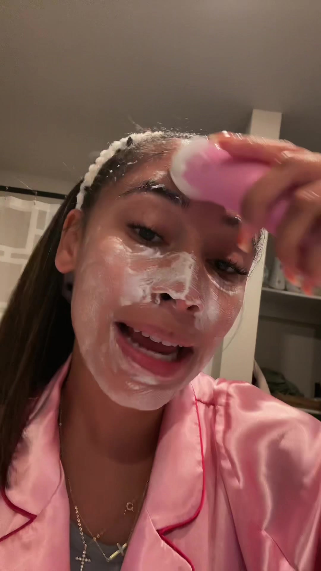 TikTok post by @beautyhauldiary for Pritech US. Caption reads: @Pritech-US #skincare #cleanface....