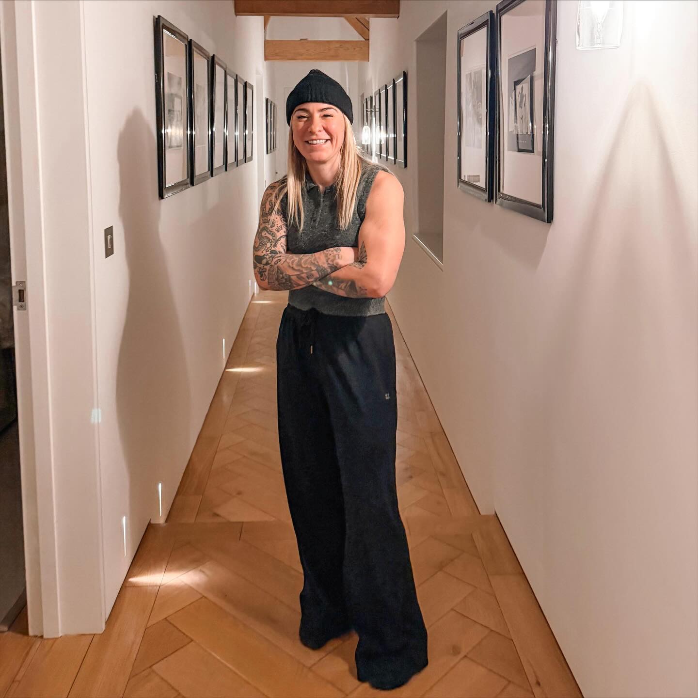 Instagram post by @lspraggan for Sweaty Betty. Caption reads: After almost 6 months of quite intense health....