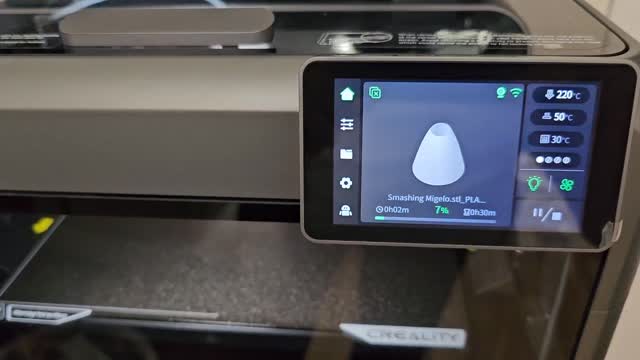 Instagram post by @zafer__yildiz for Creality. Caption reads: [...] the Battery Problem? I Tested the Creality....