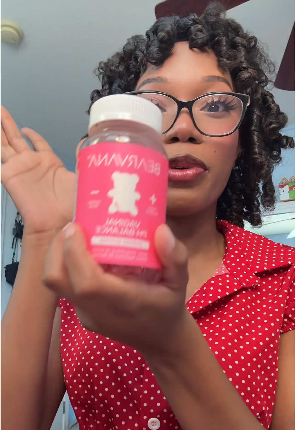 TikTok post by @tayleelolz for Bearvana. Caption reads: #bearvana #womenshealth #tiktokshop @BEARVANA.