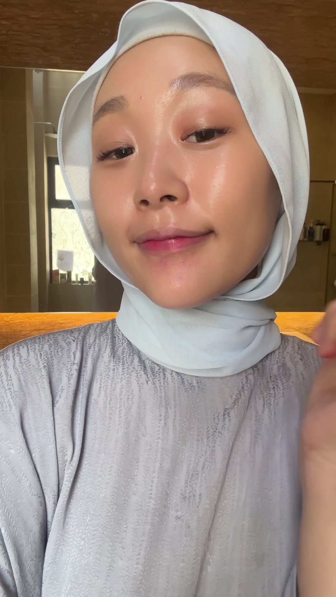 TikTok post by @uyounik for Round Lab. Caption reads: Kulit I lately rasa fresh & calm gila — honestly....