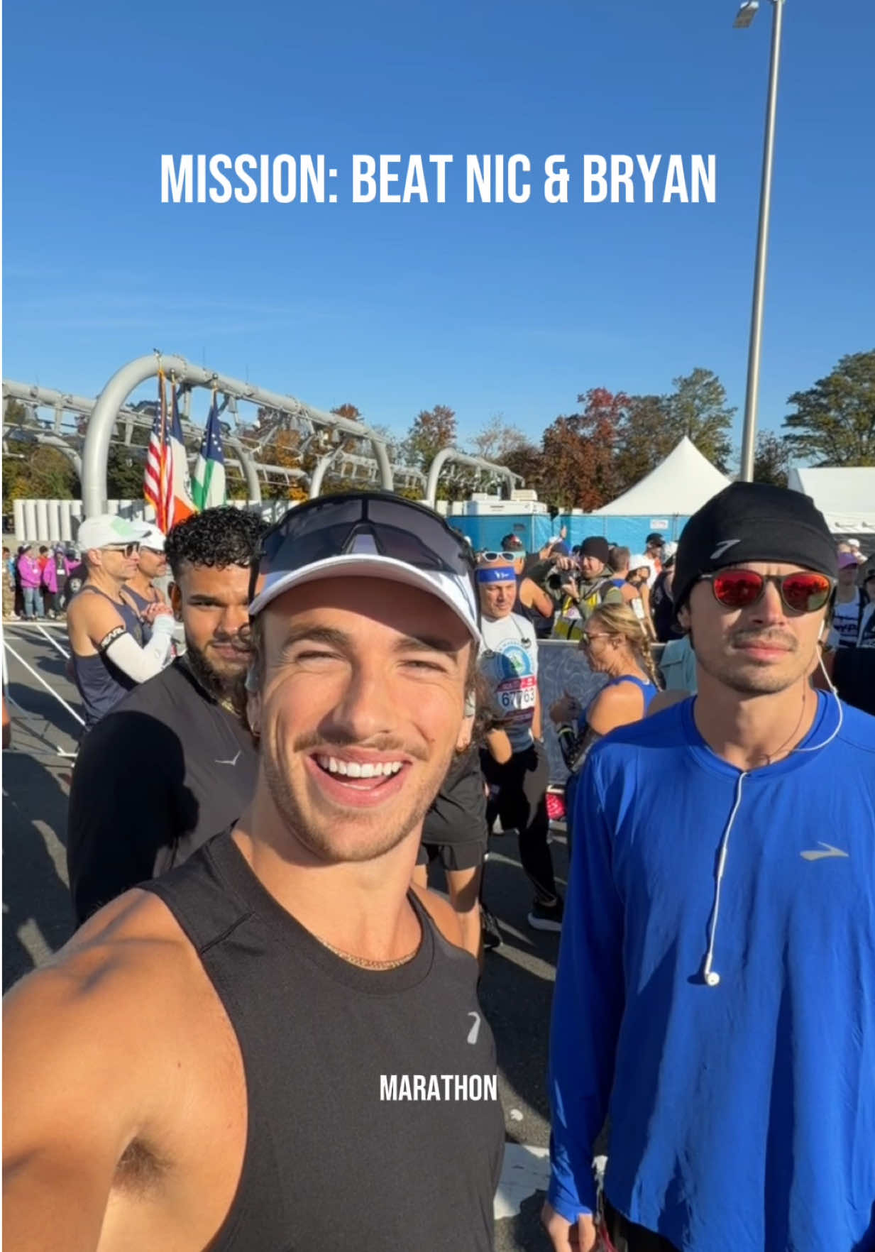 TikTok post by @embibas for Brooks Running. Caption reads: They said it’s not a competition.. but I had to....