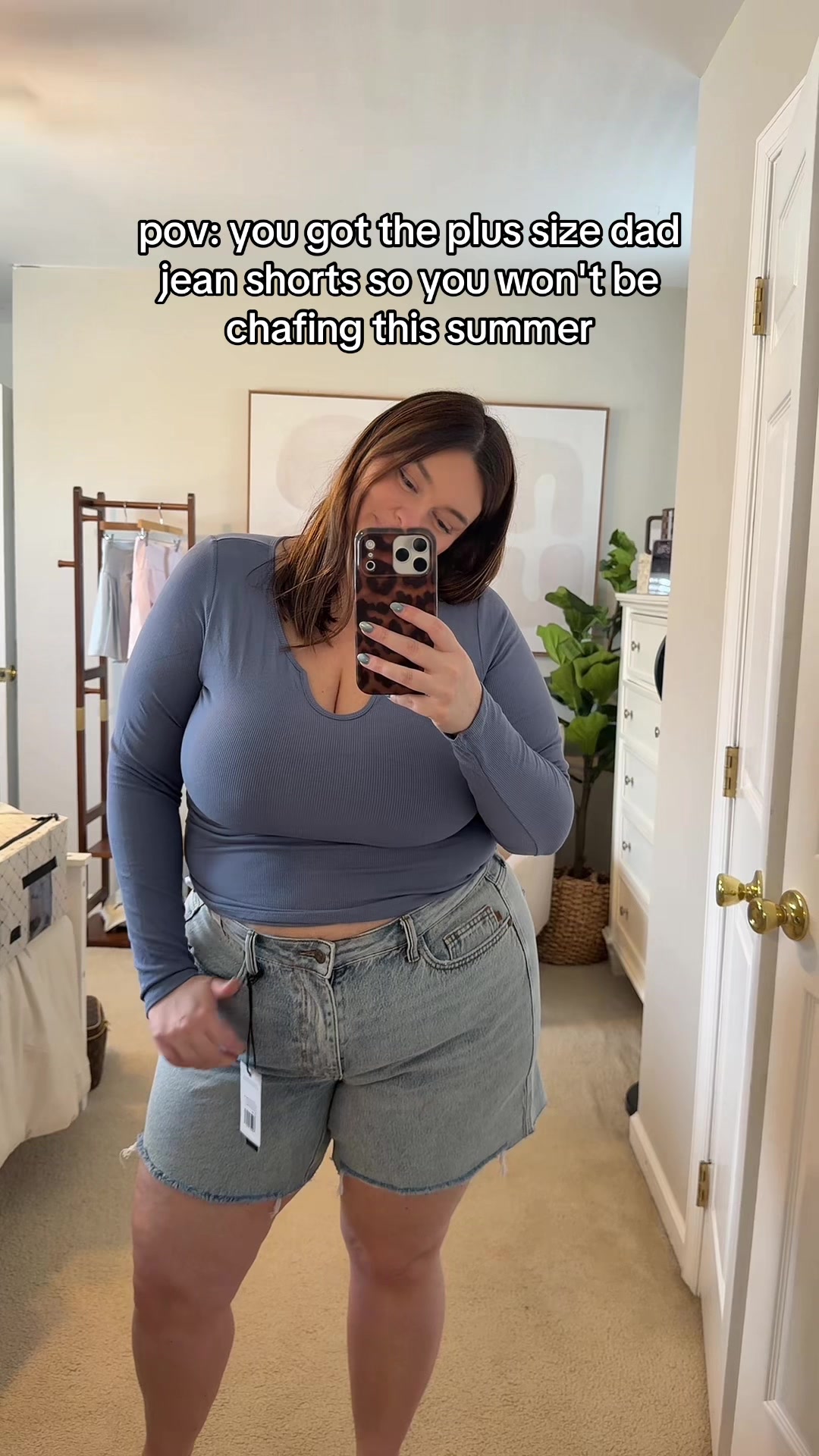 TikTok post by @audrymm for Freckled Poppy. Caption reads: we love freckled poppy here #plussizefashion....