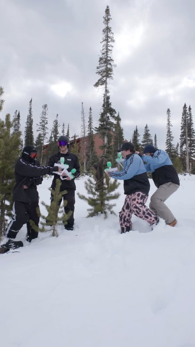 Instagram post by @biggbails for Gel Blaster. Caption reads: 2v2 CTF with #gelblasters #Sponsored....