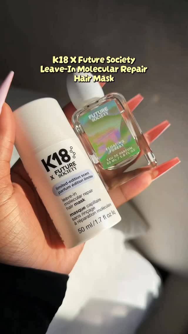 Instagram post by @funmimonet for Future Society. Caption reads: [...] me 🤭⁣⁣
⁣⁣
The limited edition K18 x Future....