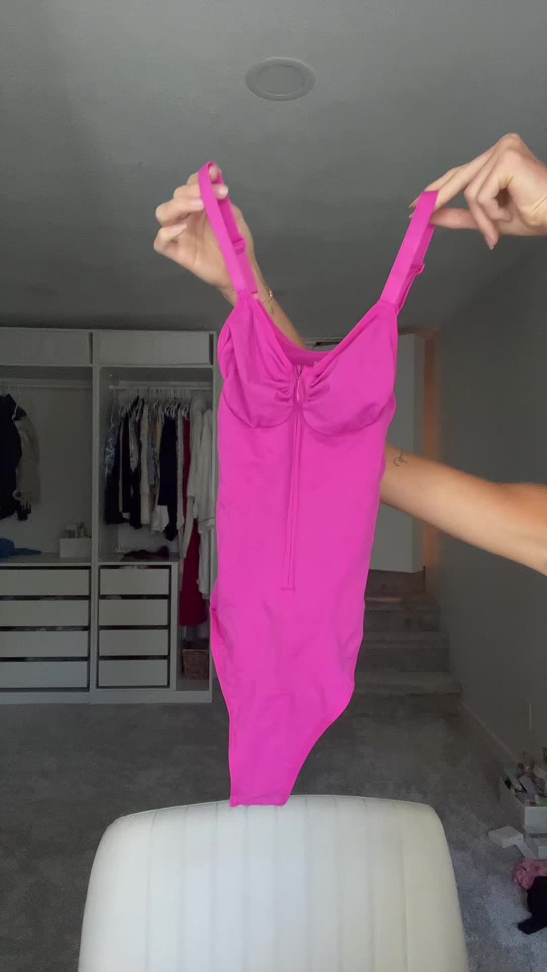 TikTok post by @calysta.belle for FeelinGirl. Caption reads: OMG, viral bodysuit on sale now, $24.99 with free....