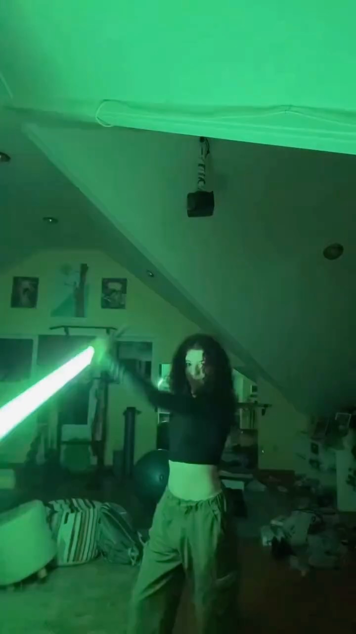 Instagram post by @the_phantom_meme_ace for ArtSabers. Caption reads: lil spinning video from last month :))) @artsabers....