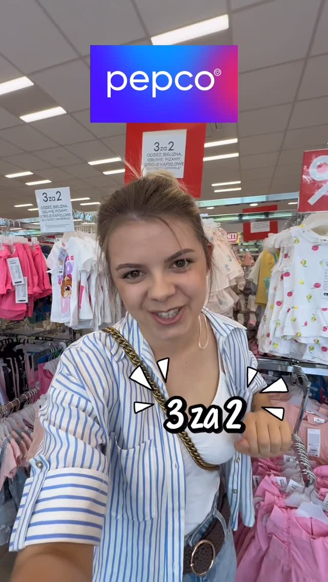 Instagram post by @gosia.boryniec for Pepco. Caption reads: Wpadłam do PEPCO i… przepadłam! Te ubranka dla....